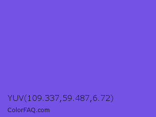 YUV 109.337,59.487,6.72 Color Image