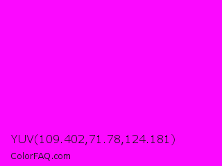 YUV 109.402,71.78,124.181 Color Image