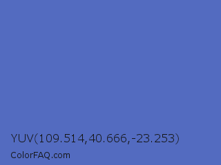YUV 109.514,40.666,-23.253 Color Image