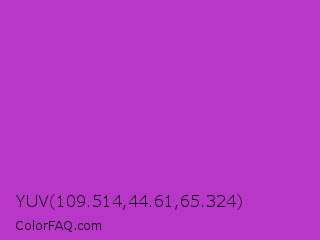 YUV 109.514,44.61,65.324 Color Image