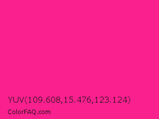 YUV 109.608,15.476,123.124 Color Image