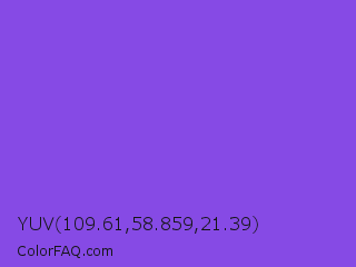 YUV 109.61,58.859,21.39 Color Image
