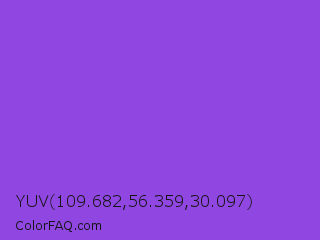 YUV 109.682,56.359,30.097 Color Image