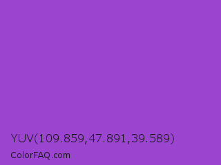 YUV 109.859,47.891,39.589 Color Image
