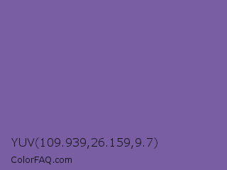 YUV 109.939,26.159,9.7 Color Image