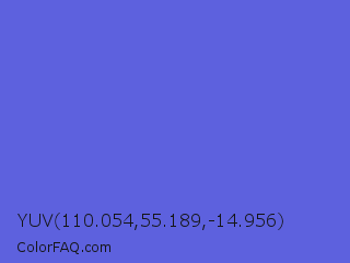 YUV 110.054,55.189,-14.956 Color Image