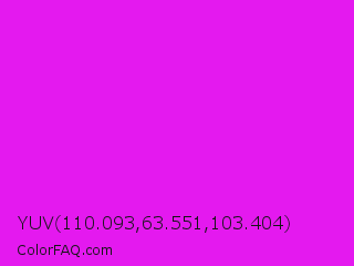 YUV 110.093,63.551,103.404 Color Image