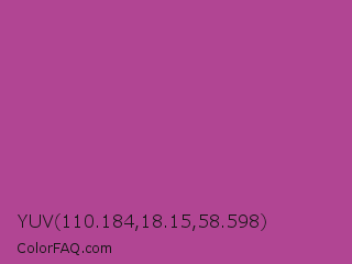 YUV 110.184,18.15,58.598 Color Image