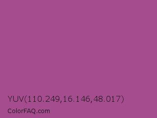 YUV 110.249,16.146,48.017 Color Image