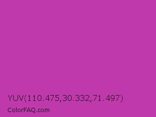 YUV 110.475,30.332,71.497 Color Image