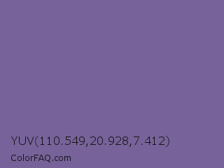 YUV 110.549,20.928,7.412 Color Image