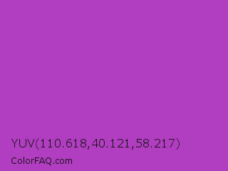 YUV 110.618,40.121,58.217 Color Image