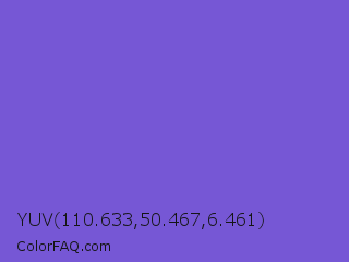 YUV 110.633,50.467,6.461 Color Image