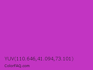 YUV 110.646,41.094,73.101 Color Image