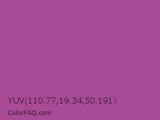 YUV 110.77,19.34,50.191 Color Image