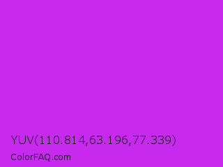 YUV 110.814,63.196,77.339 Color Image