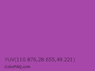 YUV 110.876,28.655,49.221 Color Image