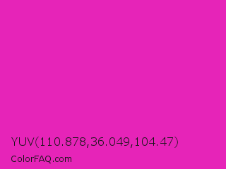 YUV 110.878,36.049,104.47 Color Image