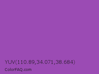 YUV 110.89,34.071,38.684 Color Image