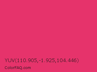 YUV 110.905,-1.925,104.446 Color Image