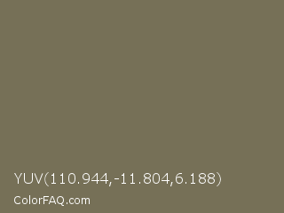 YUV 110.944,-11.804,6.188 Color Image