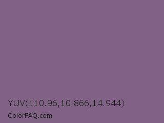 YUV 110.96,10.866,14.944 Color Image