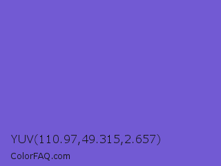 YUV 110.97,49.315,2.657 Color Image