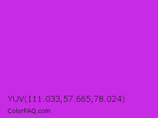 YUV 111.033,57.665,78.024 Color Image