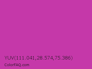 YUV 111.041,28.574,75.386 Color Image