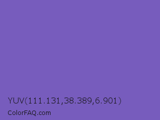 YUV 111.131,38.389,6.901 Color Image