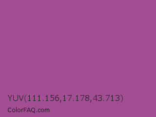 YUV 111.156,17.178,43.713 Color Image