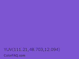 YUV 111.21,48.703,12.094 Color Image