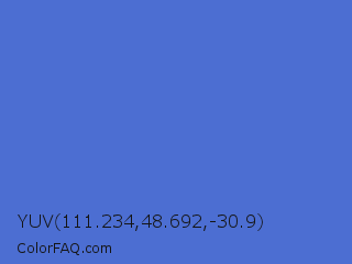 YUV 111.234,48.692,-30.9 Color Image
