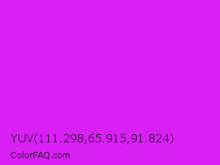 YUV 111.298,65.915,91.824 Color Image