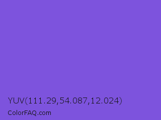 YUV 111.29,54.087,12.024 Color Image