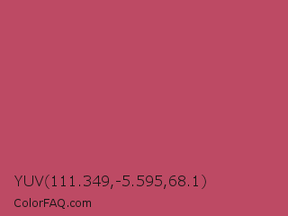 YUV 111.349,-5.595,68.1 Color Image