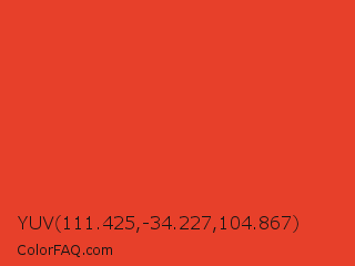 YUV 111.425,-34.227,104.867 Color Image