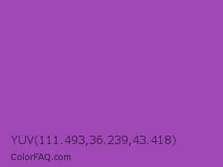 YUV 111.493,36.239,43.418 Color Image