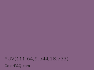 YUV 111.64,9.544,18.733 Color Image