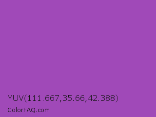YUV 111.667,35.66,42.388 Color Image