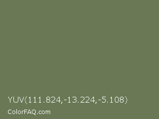 YUV 111.824,-13.224,-5.108 Color Image
