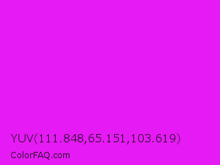 YUV 111.848,65.151,103.619 Color Image