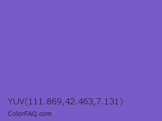 YUV 111.869,42.463,7.131 Color Image
