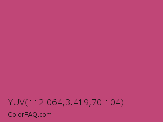 YUV 112.064,3.419,70.104 Color Image