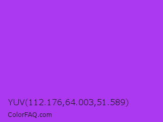YUV 112.176,64.003,51.589 Color Image