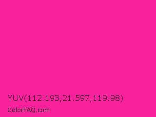 YUV 112.193,21.597,119.98 Color Image