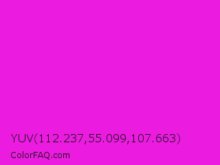 YUV 112.237,55.099,107.663 Color Image