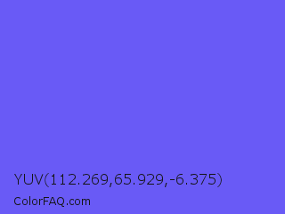 YUV 112.269,65.929,-6.375 Color Image