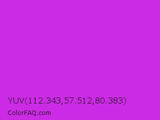 YUV 112.343,57.512,80.383 Color Image