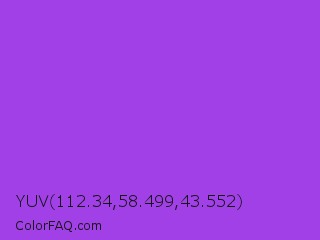 YUV 112.34,58.499,43.552 Color Image